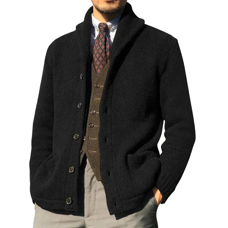 Langärmelige dicke Strickjacke für Männer - Makai