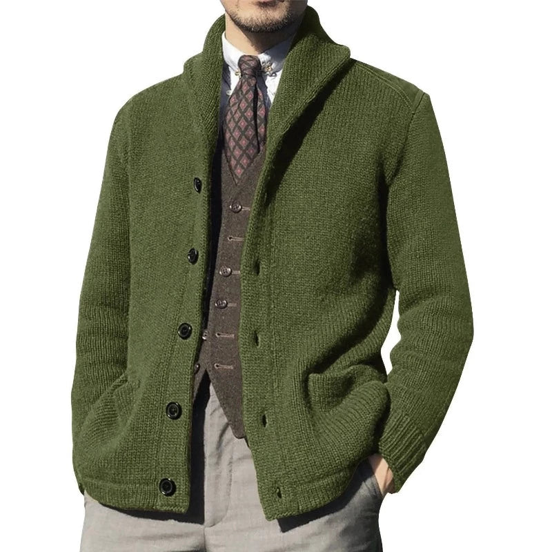 Langärmelige dicke Strickjacke für Männer - Makai