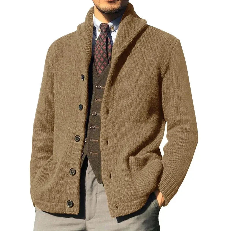 Langärmelige dicke Strickjacke für Männer - Makai