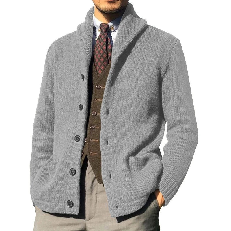 Langärmelige dicke Strickjacke für Männer - Makai