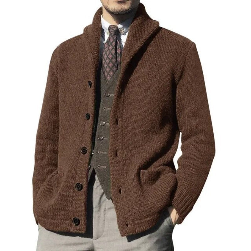 Langärmelige dicke Strickjacke für Männer - Makai
