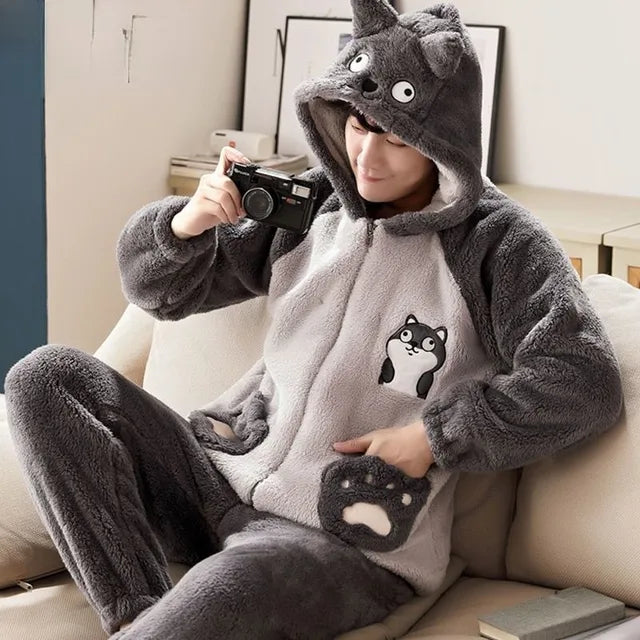 AIDEN Kuscheliges Fleece-Set mit Kapuze und Reißverschluss – Komfort & Stil