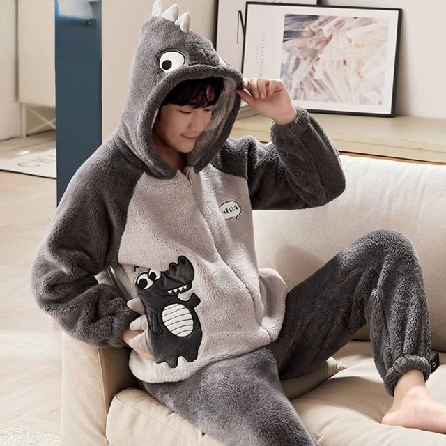 AIDEN Kuscheliges Fleece-Set mit Kapuze und Reißverschluss – Komfort & Stil