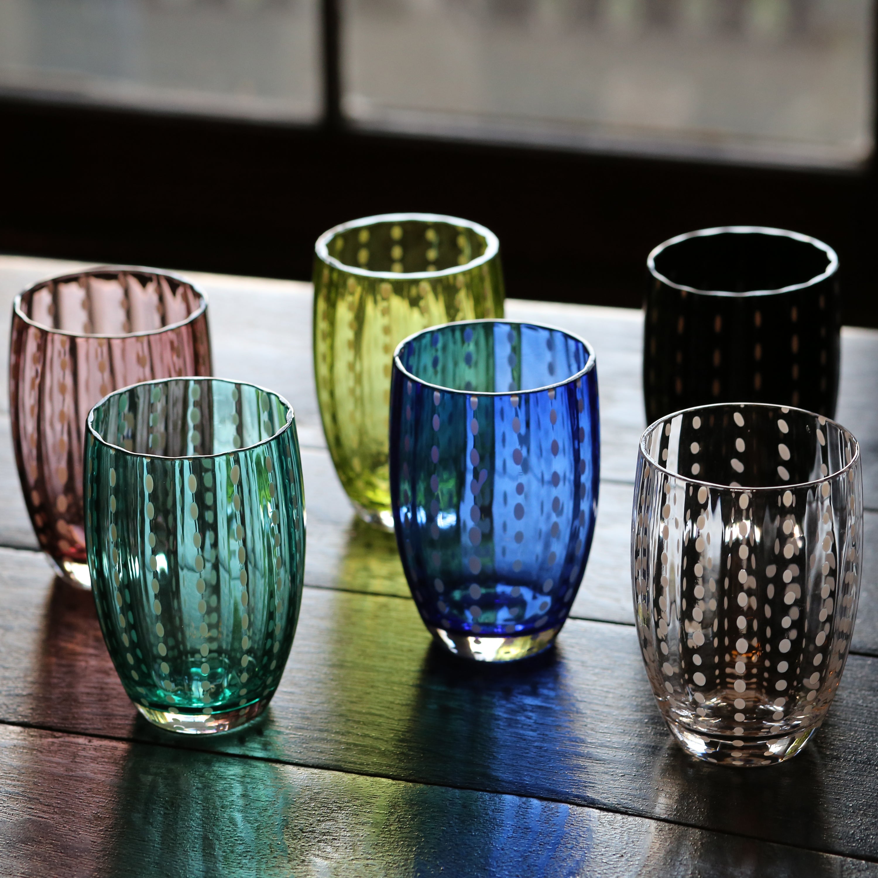 Varello – Drikkeglas Perle 6 stk. sæt håndlavet glas – Opvaskemaskine sikkert