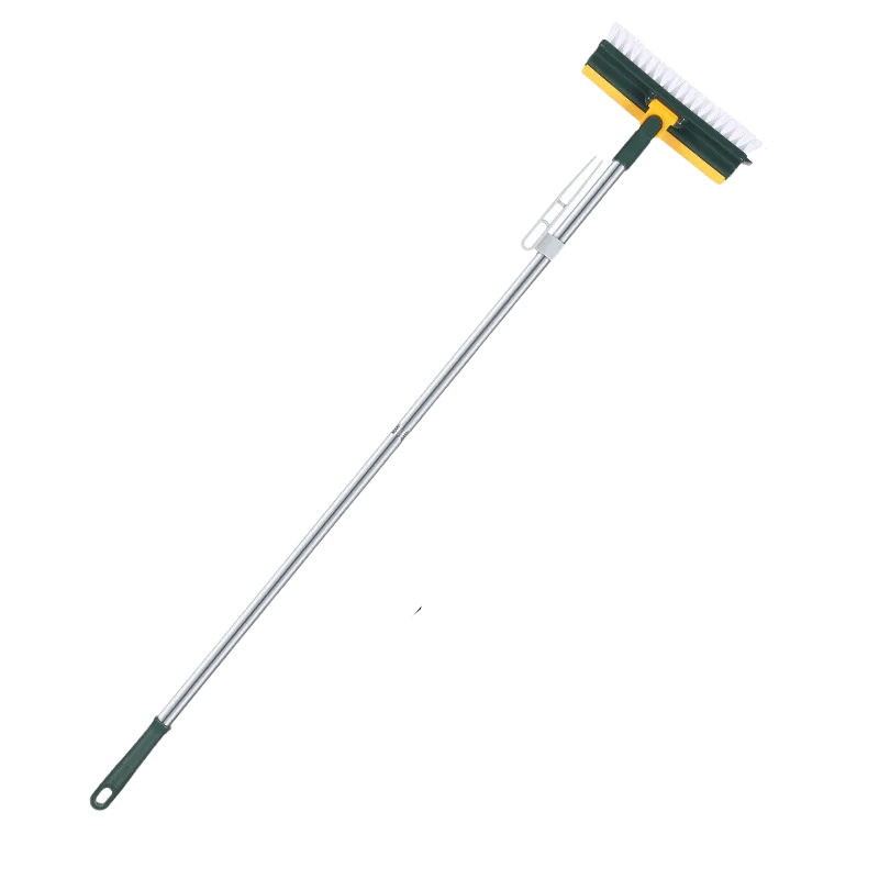 DualClean - Rotierende Bürste mit langem Stiel 2-in-1 für Böden und Fenster