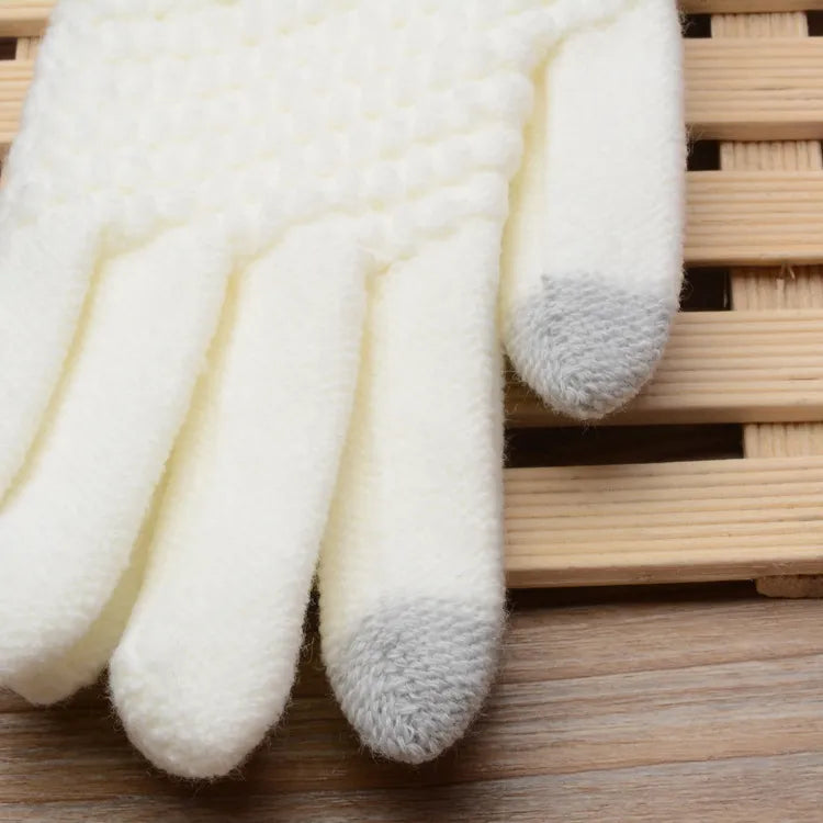 Gestrickte Touchscreen-Handschuhe für Frauen - Amara