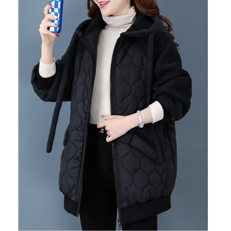 Ylka Jacket | Übergroße Steppjacke mit Kapuze für winterlichen Komfort