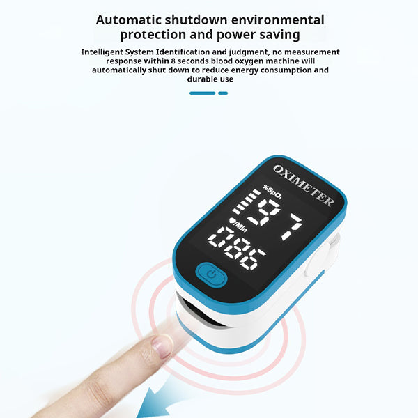 Virelio – Pulsoximeter mit LED-Display & Auto-Off – Für unterwegs