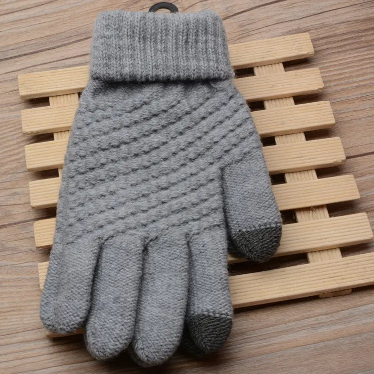 Gestrickte Touchscreen-Handschuhe für Frauen - Amara