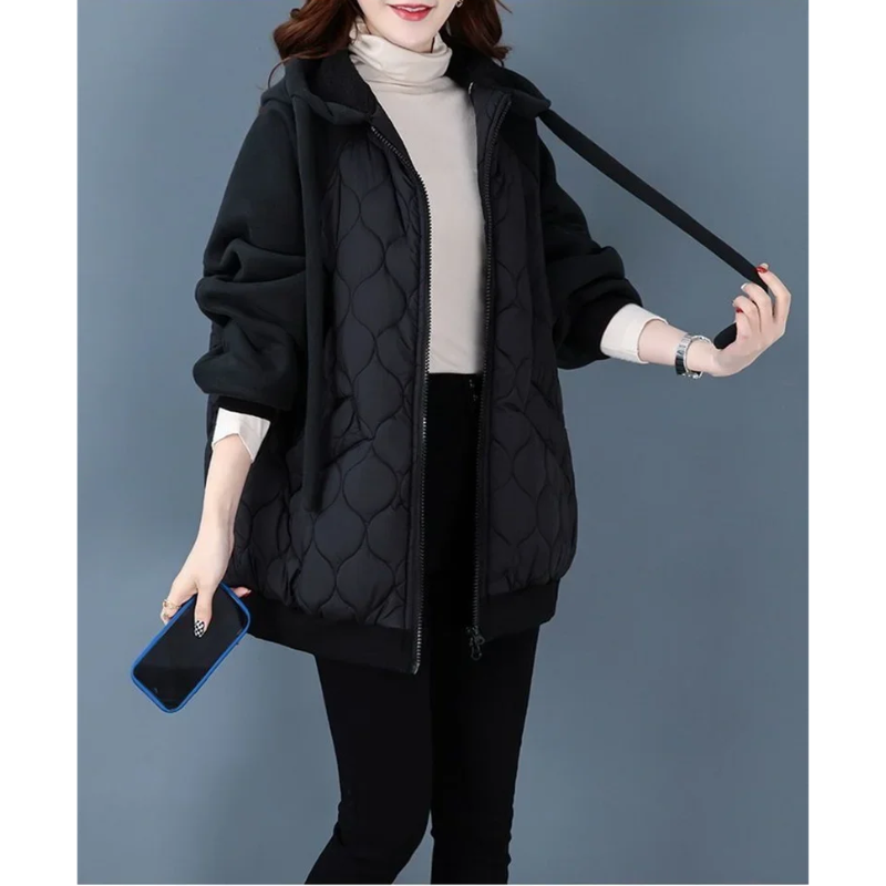 Ylka Jacket | Übergroße Steppjacke mit Kapuze für winterlichen Komfort
