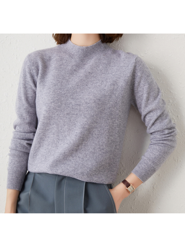 Yzelka pullover | Klassisk damepullover med høj halsudskæring | Stilfuldt og behageligt design