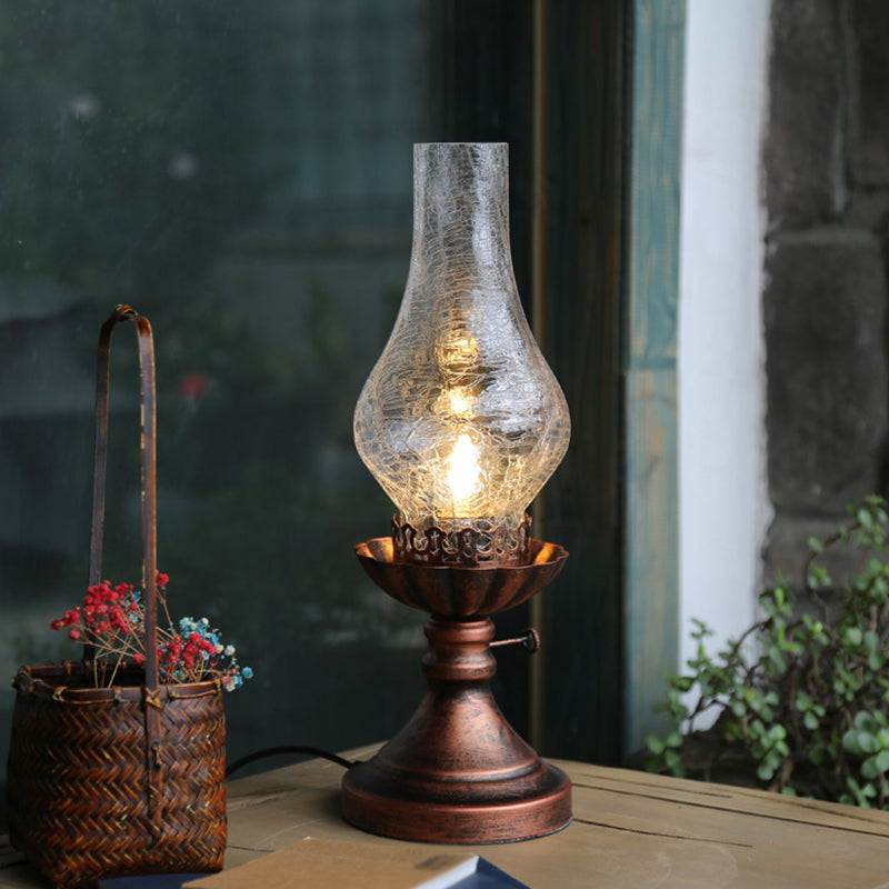 GlowThijs - Craykle Glas Lampenschirm Kerosin Retro Nachttisch