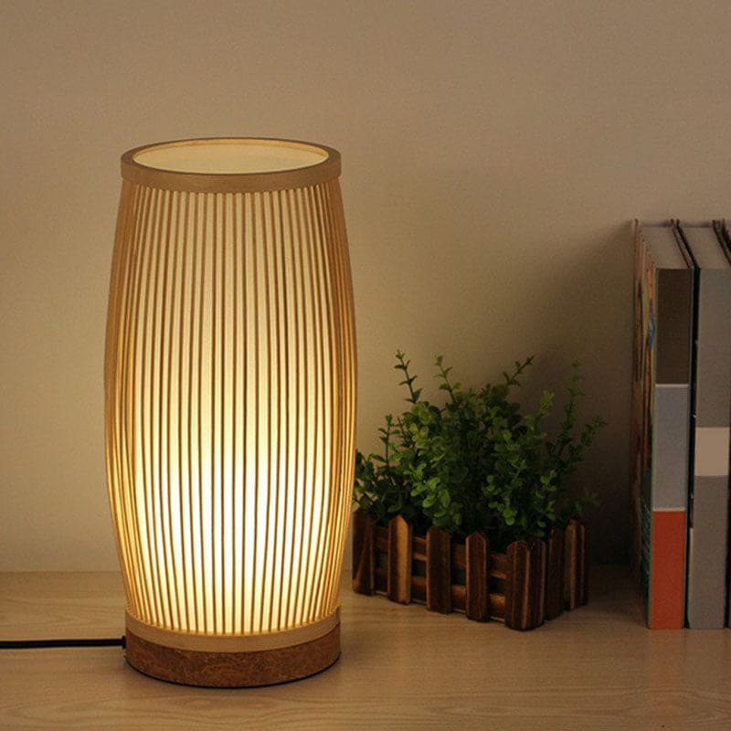 BambooGlow - Bamboo Tischlampe Nachtlicht