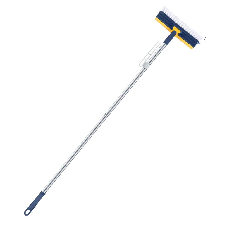 DualClean - Rotierende Bürste mit langem Stiel 2-in-1 für Böden und Fenster
