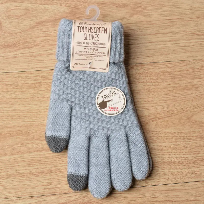 Gestrickte Touchscreen-Handschuhe für Frauen - Amara