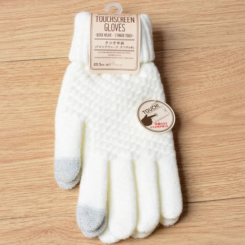 Gestrickte Touchscreen-Handschuhe für Frauen - Amara