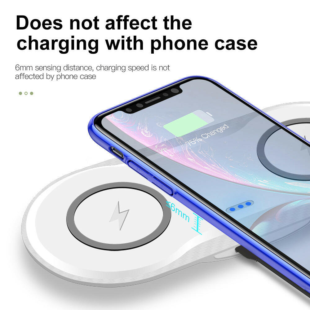 Devako Wireless Charger Duales Ladegerät für Mobiltelefone