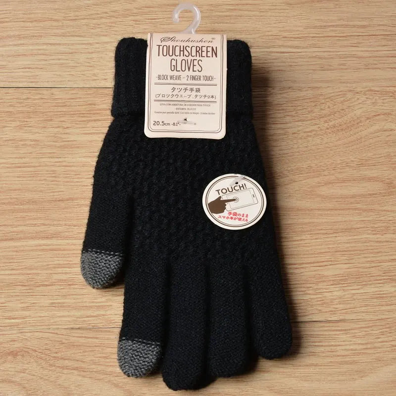 Gestrickte Touchscreen-Handschuhe für Frauen - Amara