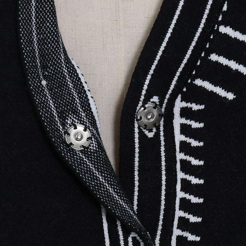 Devako Intarsia | 2D tegning tryk vest