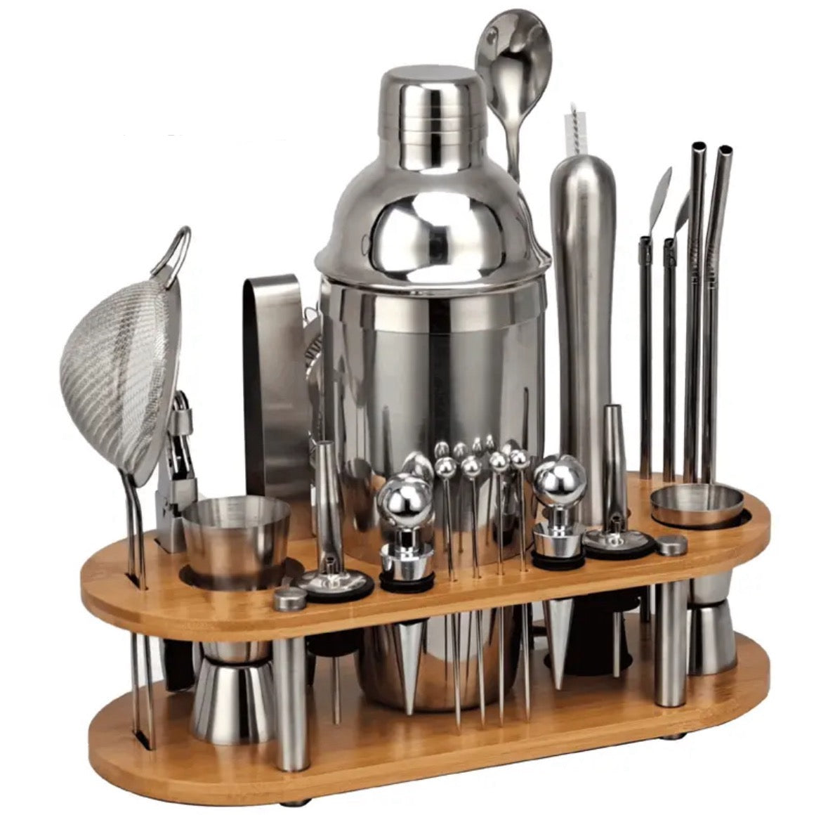 Devako Professionele Bartender Set - 23-delig, Fassungsvermögen 350ml-750ml, Komplette Cocktailtools