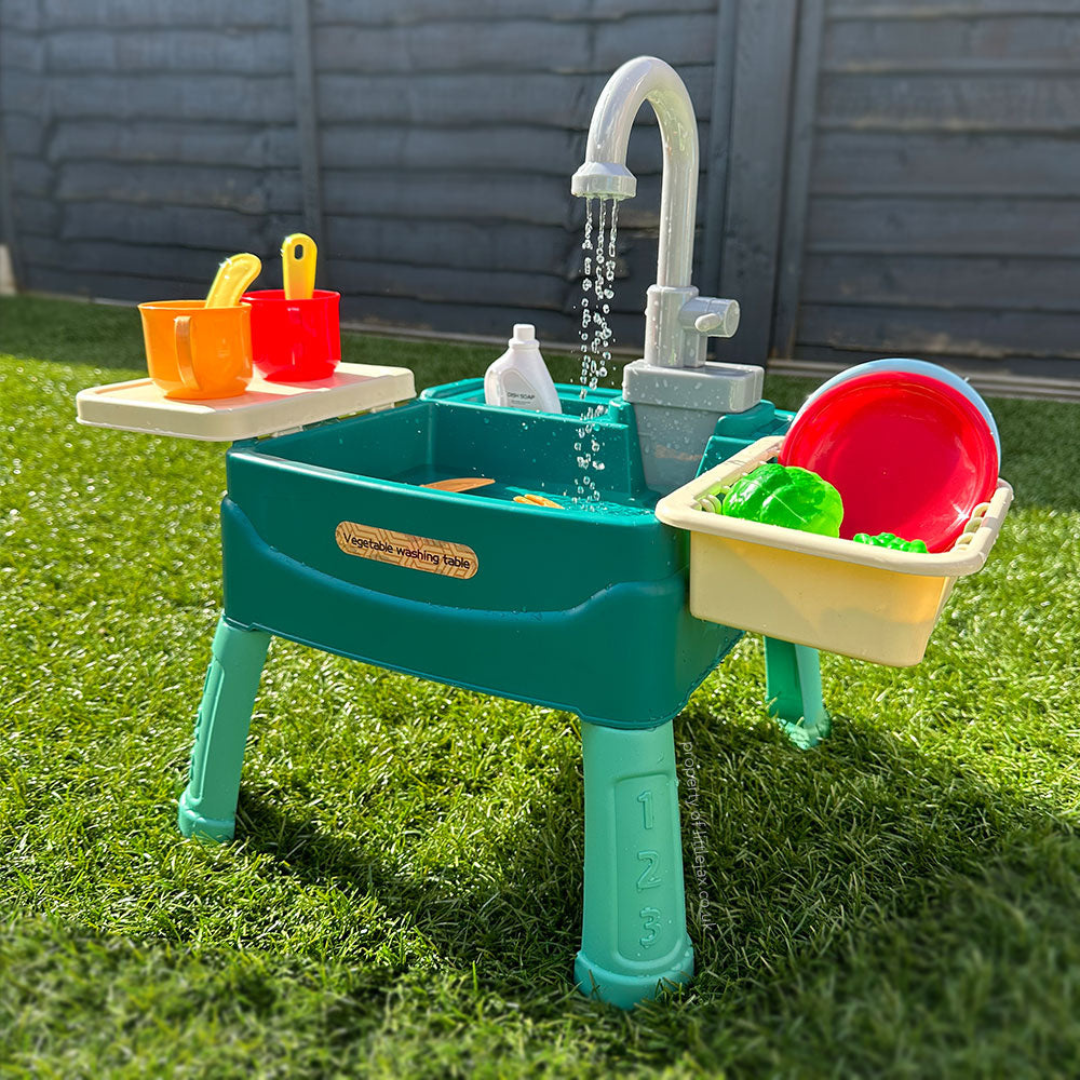WasserSpaß Spültisch – Spritzvergnügen & Rollenspiel für kleine Küchenchefs