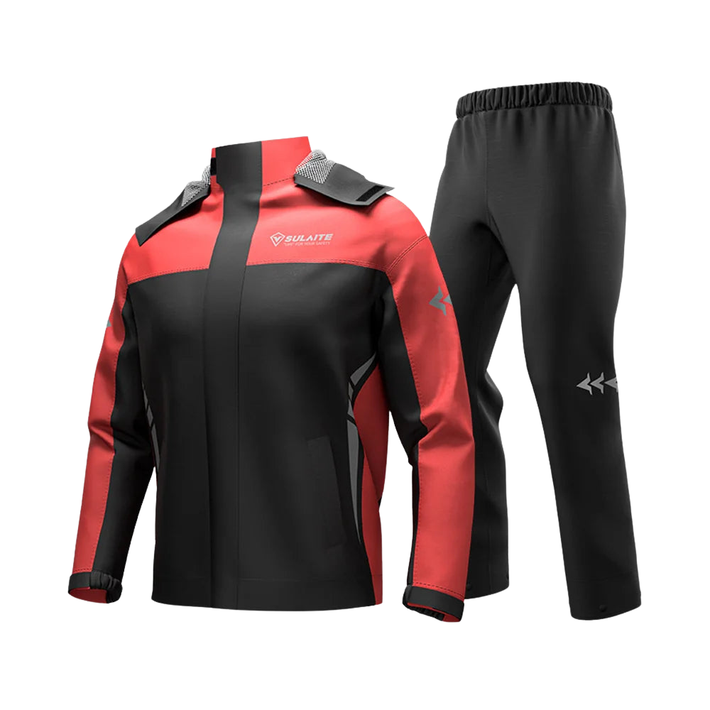 Combinaison de pluie pour moto pour hommes et femmes, 100% étanche, légère et respirante
