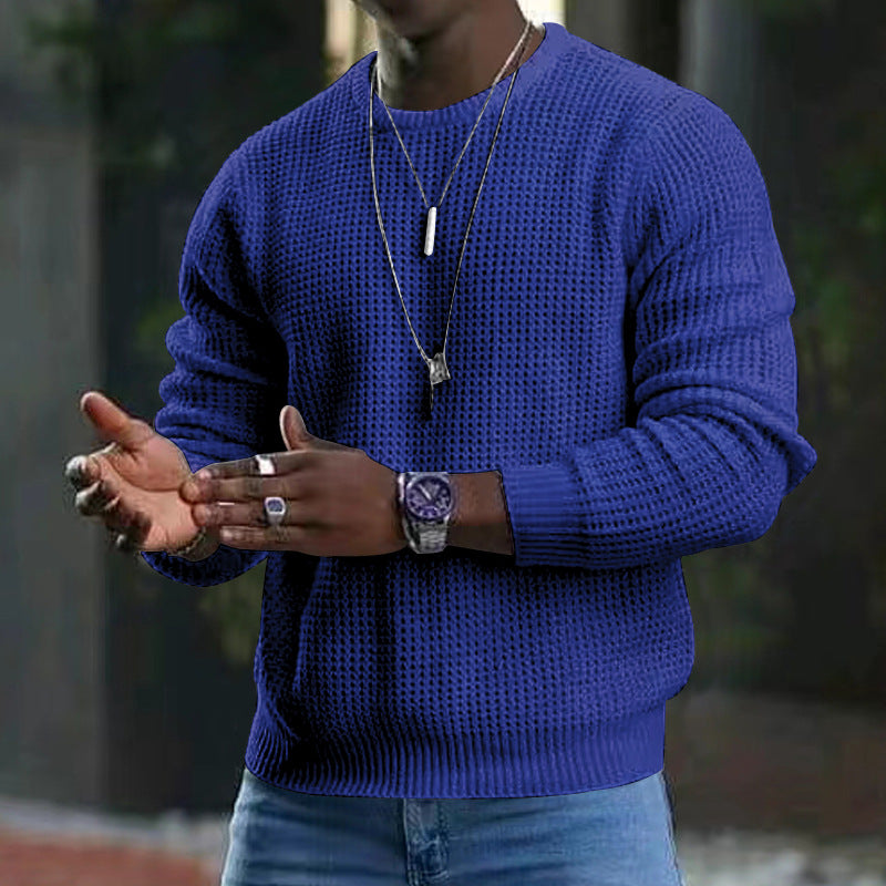 Langärmeliger Pullover mit Rundhalsausschnitt für Männer - Kenneth
