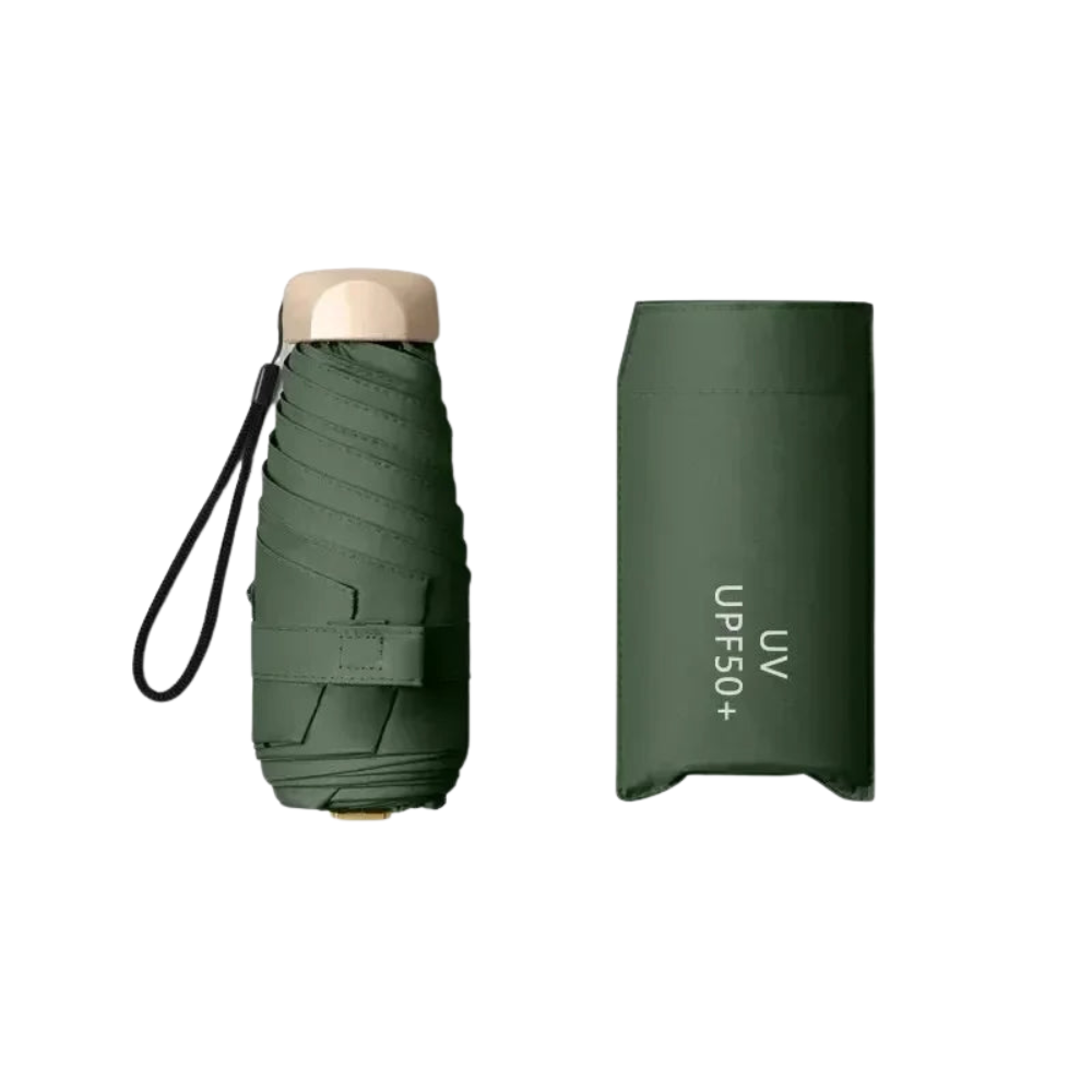 PocketShield – Mini paraply med UV-beskyttelse, let og vindbestandig