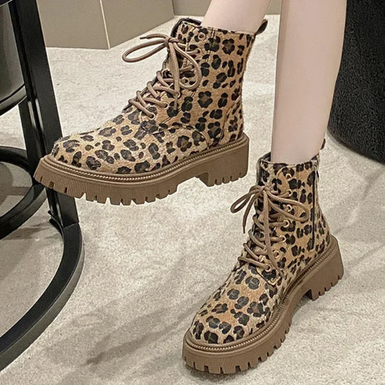 Charlene - Leopardenstiefel