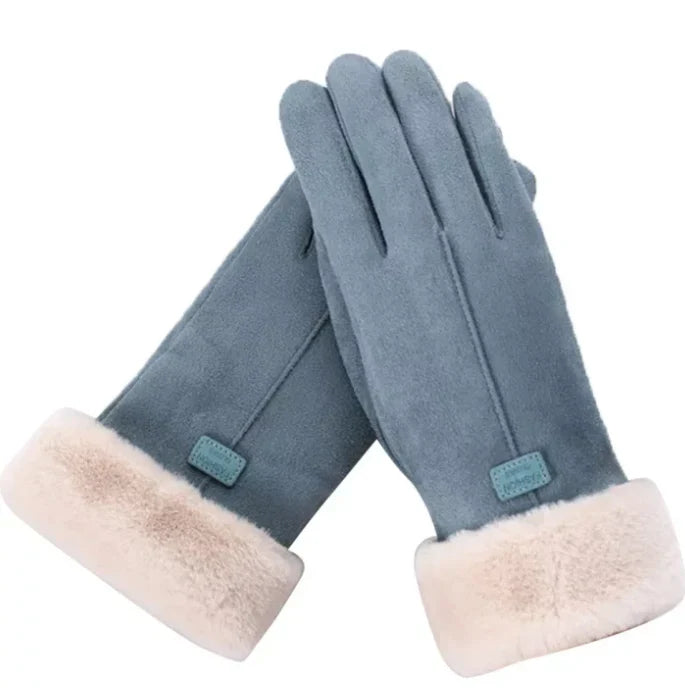 Warme Wildleder-Damenhandschuhe - VelvTouch