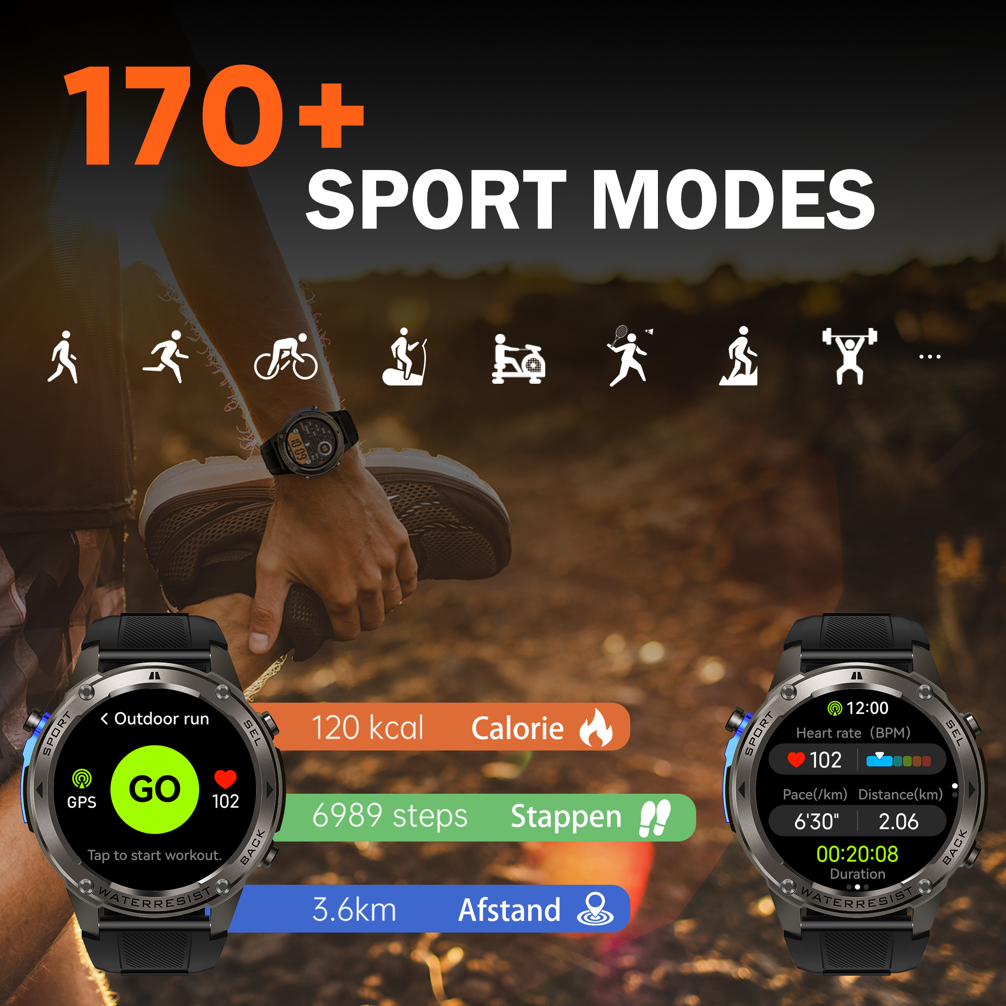 Synyq Ultra GPS Pro Smartwatch Herren – 1,43" AMOLED & GPS-Funktion