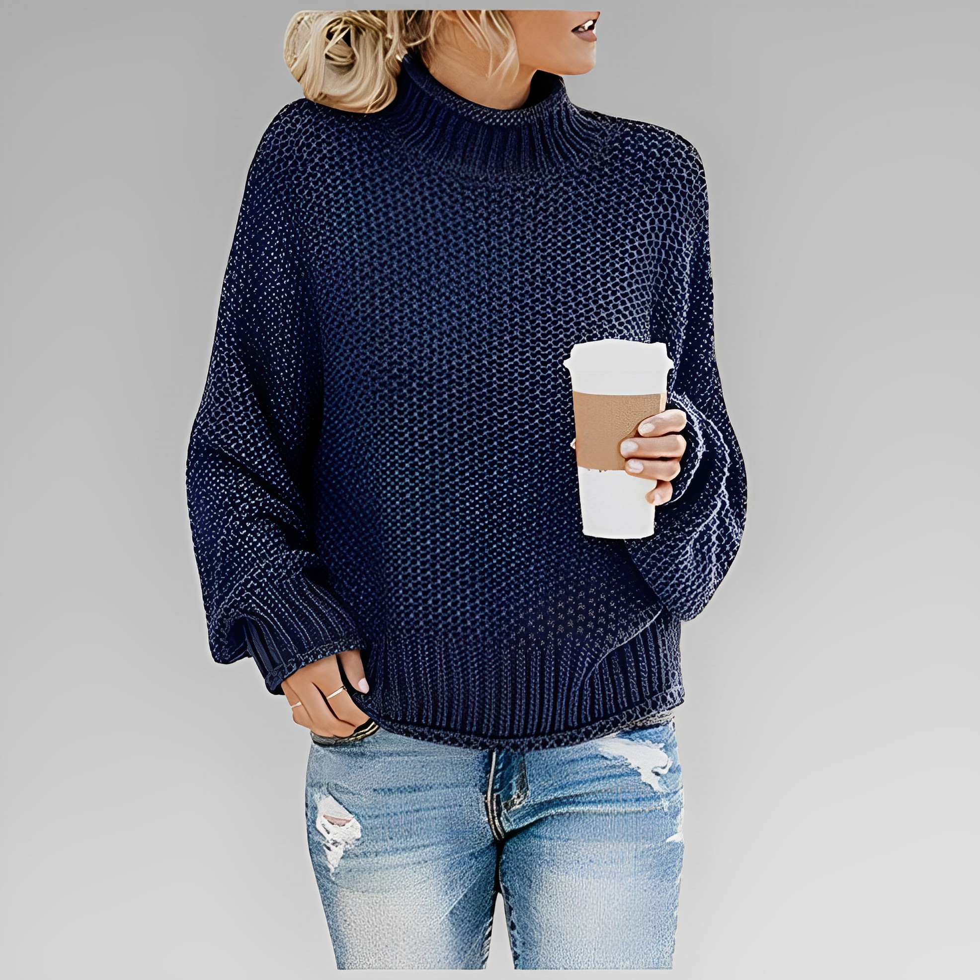 Devako Mira dame-rullekravepullover