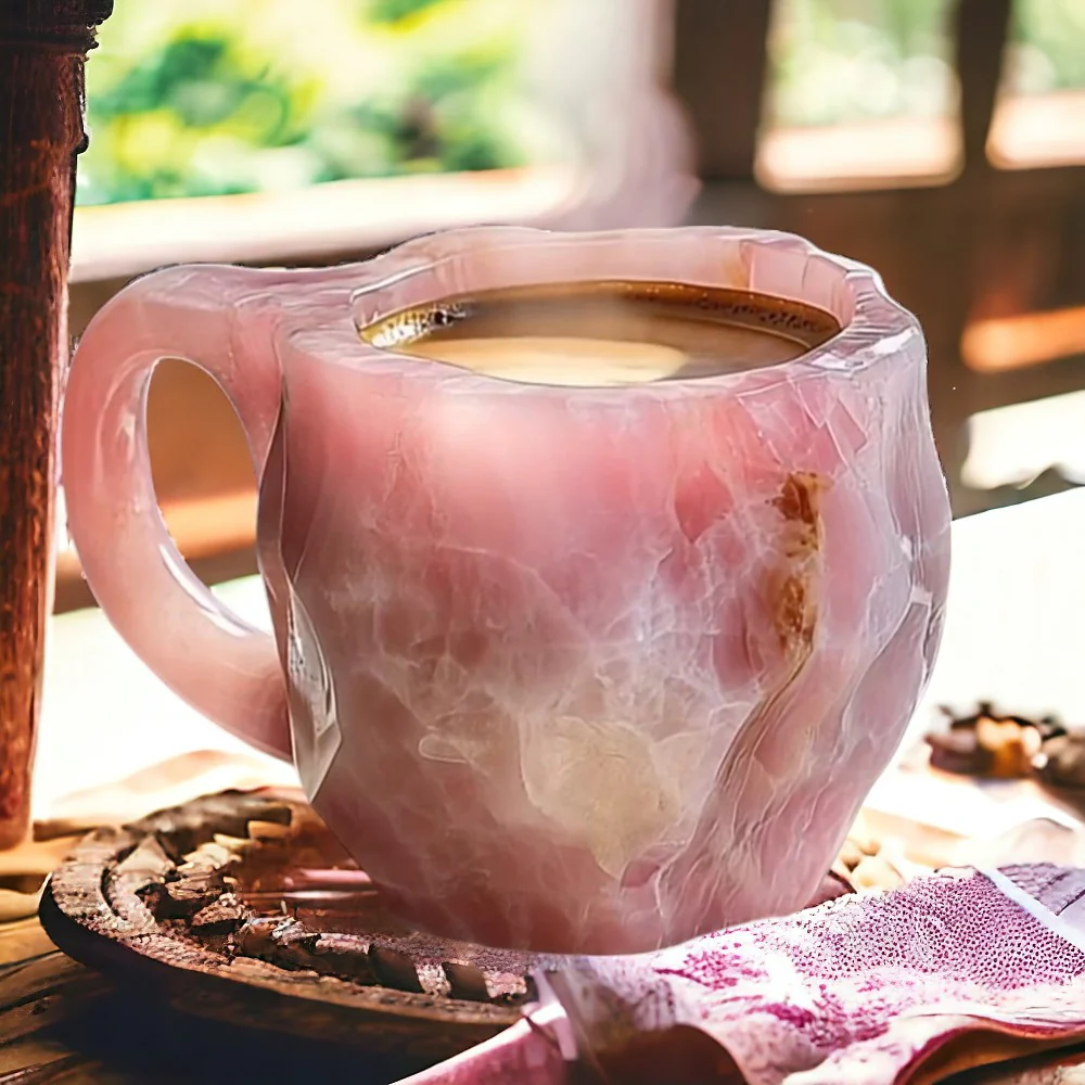 Lina | Resin Stenkop Becher - Elegant håndlavet drikkeoplevelse