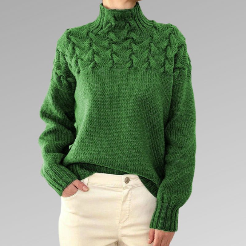 Unifarbener Rollkragenpullover - Isley