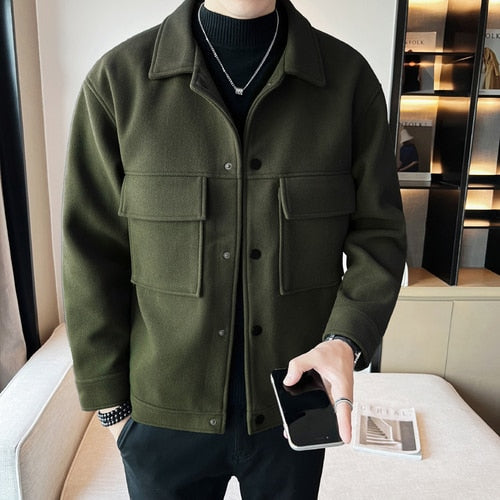 Clemens | Lässige Herbstjacke aus Wolle für Herren