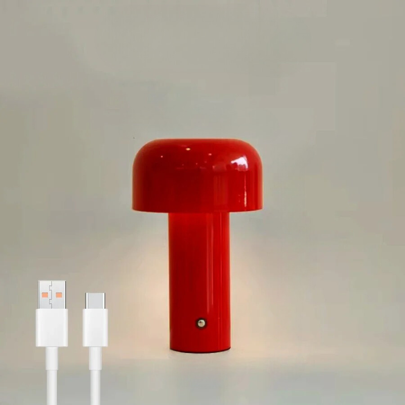 Wiederaufladbare Pilz LED Tischlampe
