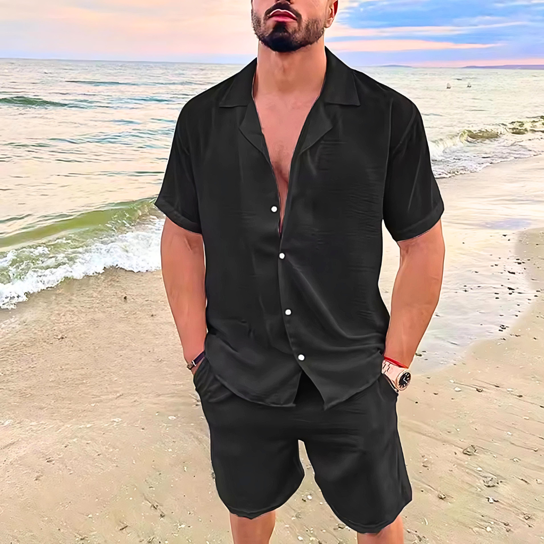 Ležérní lněný set – vzdušný letní set pro muže se smyslem pro styl