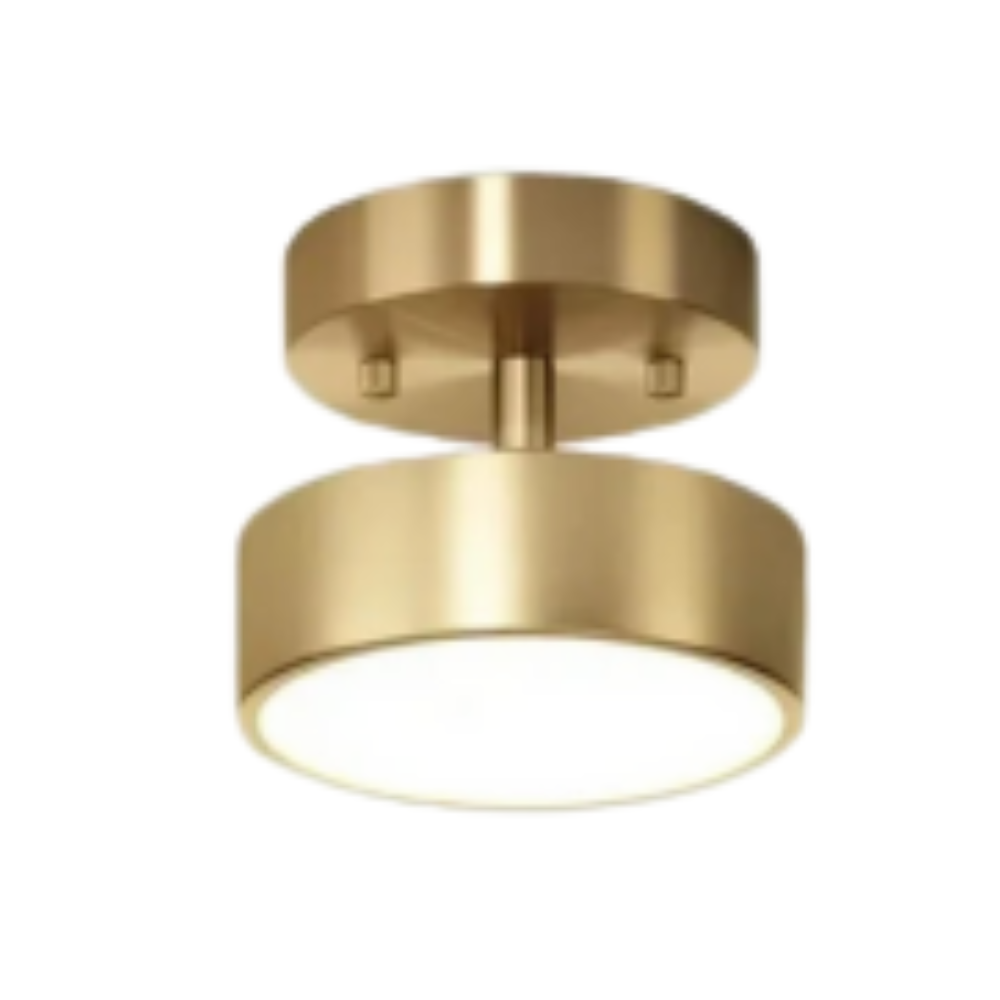 Coppera – Lampada da soffitto LED retrò in rame efficiente dal punto di vista energetico e compatta