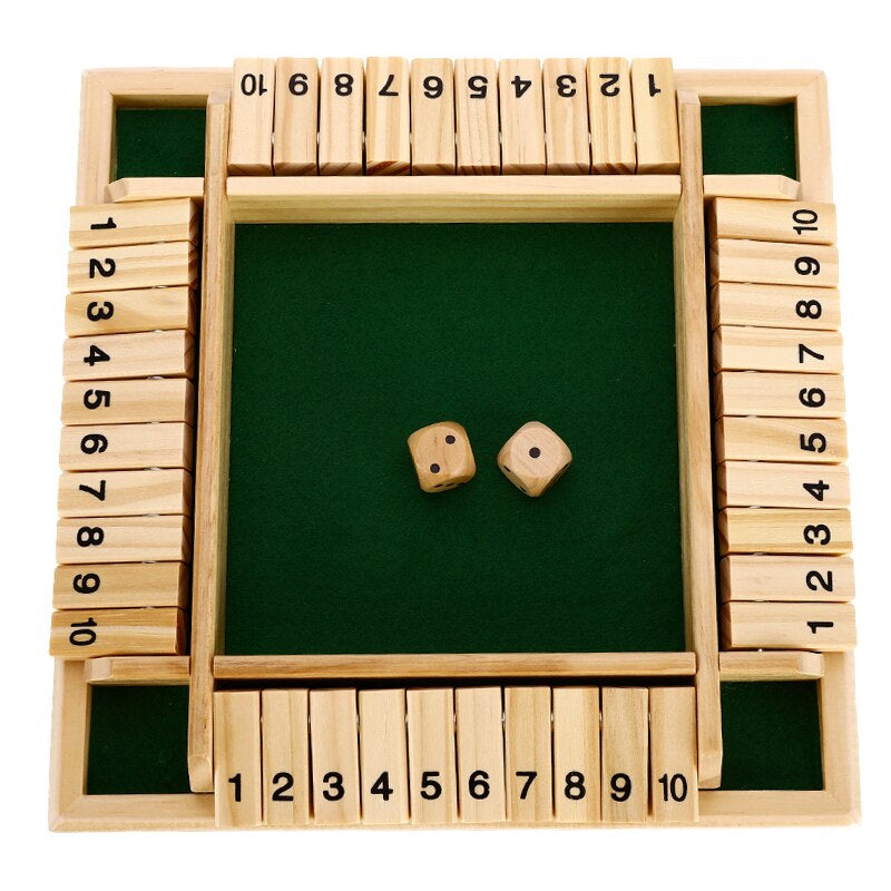 Brettspiel mit Holzwürfeln - RekenRijk