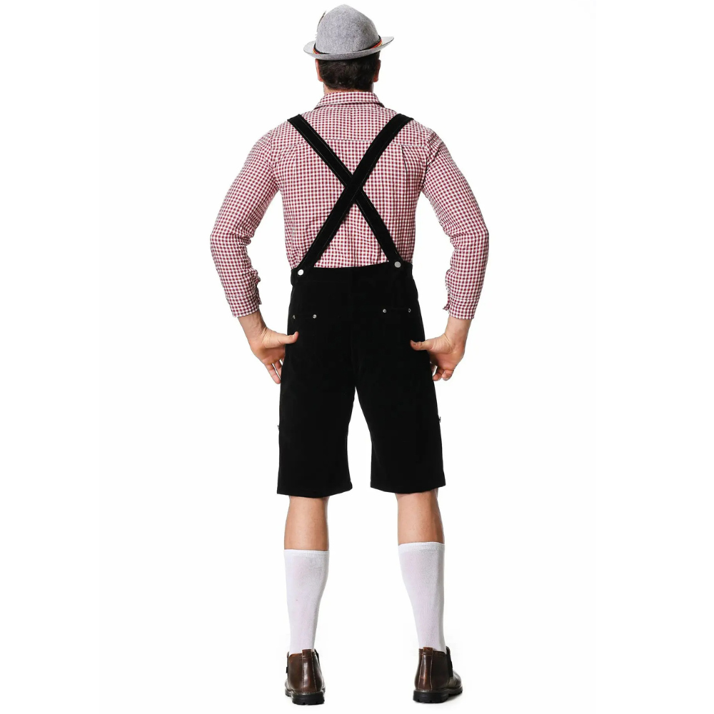 Devako Lederhosen Oktoberfest Kostüm für Herren – Dreiteiliges Set
