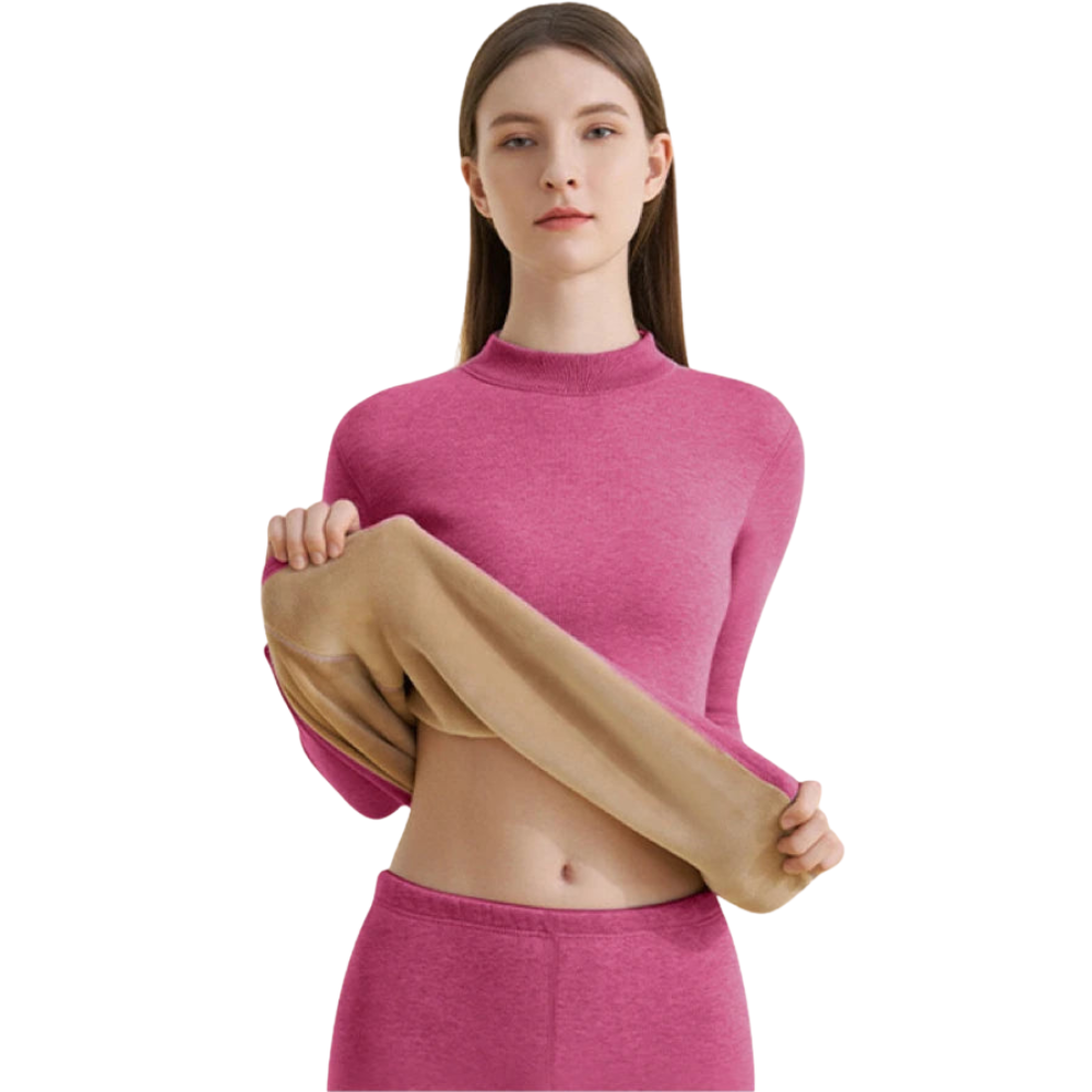 Sous-vêtements thermiques pour femmes – ensembles à manches longues ultra épais sans coutures pour activités hivernales