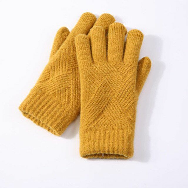 Bequeme gestrickte Damenhandschuhe - Isabelle