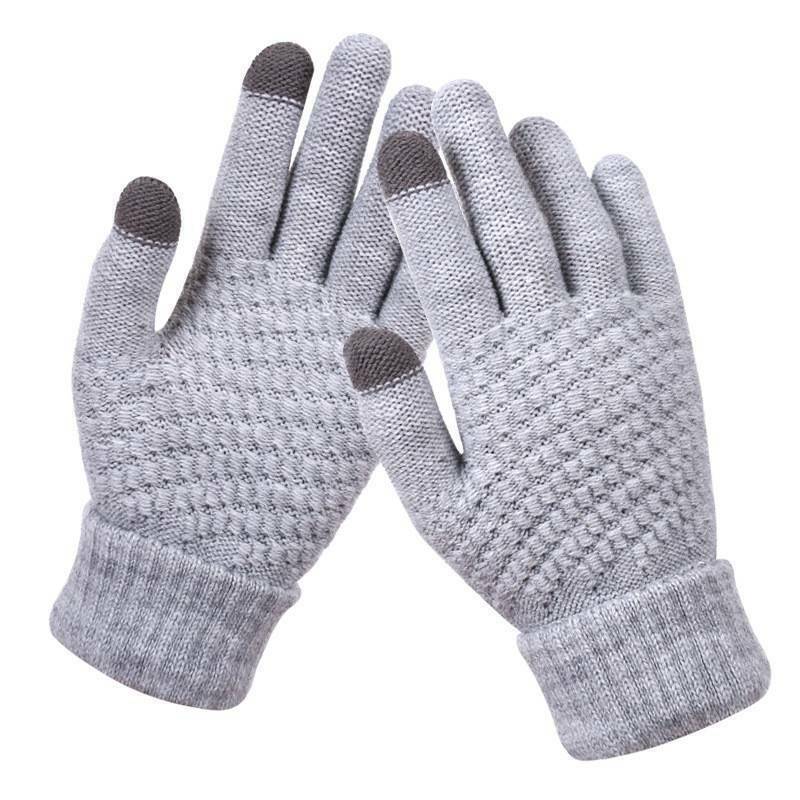 Gestrickte Touchscreen-Handschuhe für Frauen - Amara