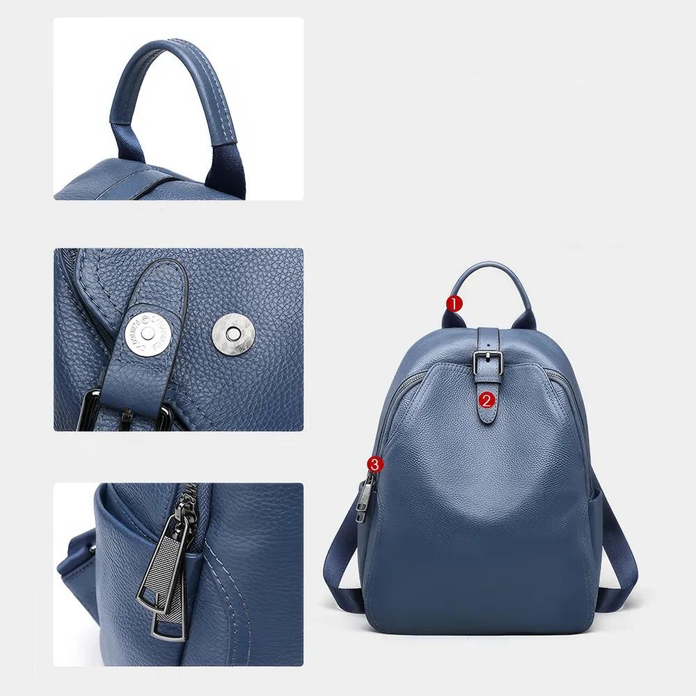 Devako ByIza - Rucksack aus PU-Leder für Frauen