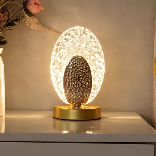 PeacockLuxe Modern & Luxuriös Pfau Tischlampe - Einstellbare Beleuchtung & Design