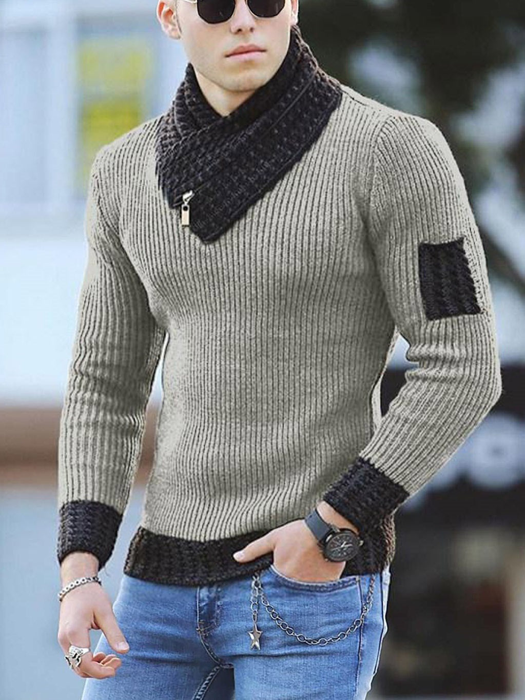 Joris Herren maglione con collo scialle – elegante, morbido e moderno
