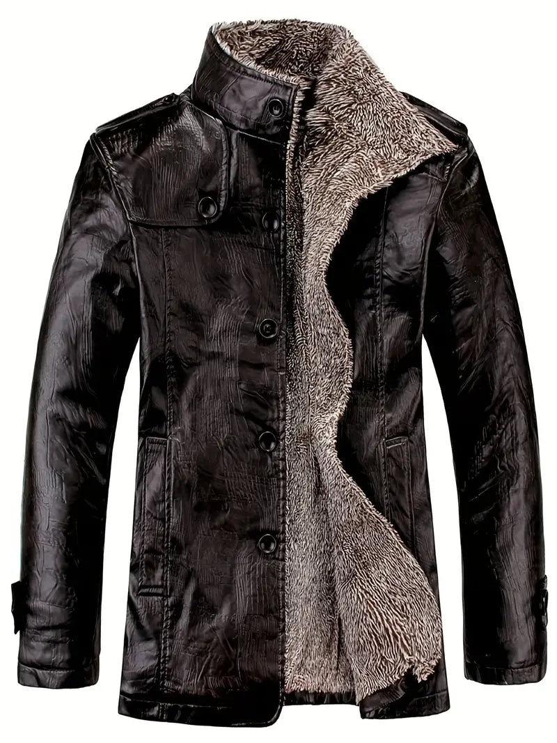 Warme PU-Fleecejacke für Männer - Dali