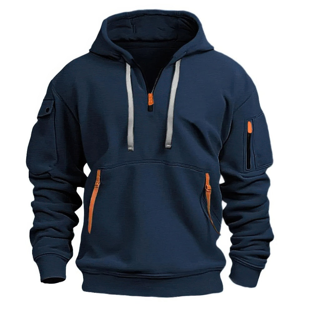 Maglione da uomo con cappuccio in cotone - Comodo e casual