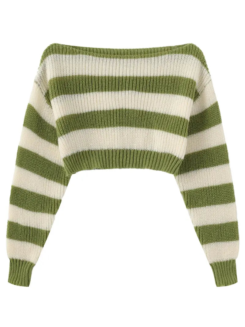 Willen - Pull en jersey court à col rond inspiré Y2K – Tendance & Confortable