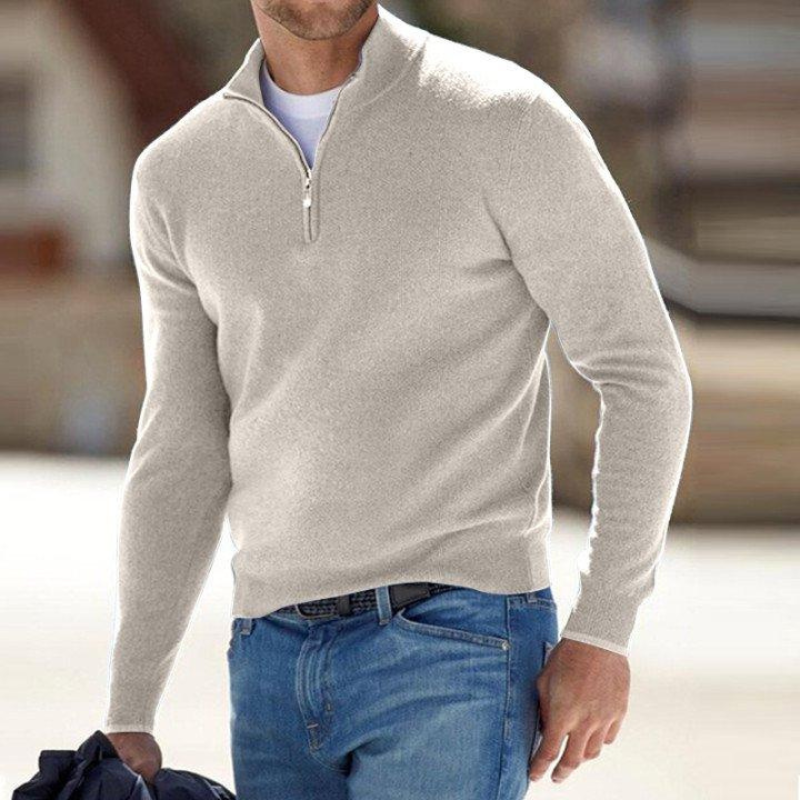 Halfzip Herrenpullover – Stilvoller Komfort mit Reißverschluss